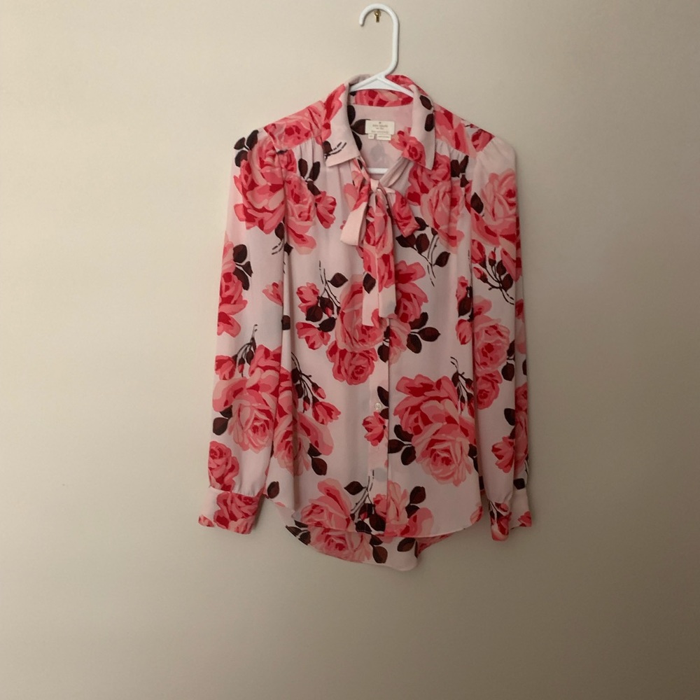 Kate spade Rosa tie neck shirt